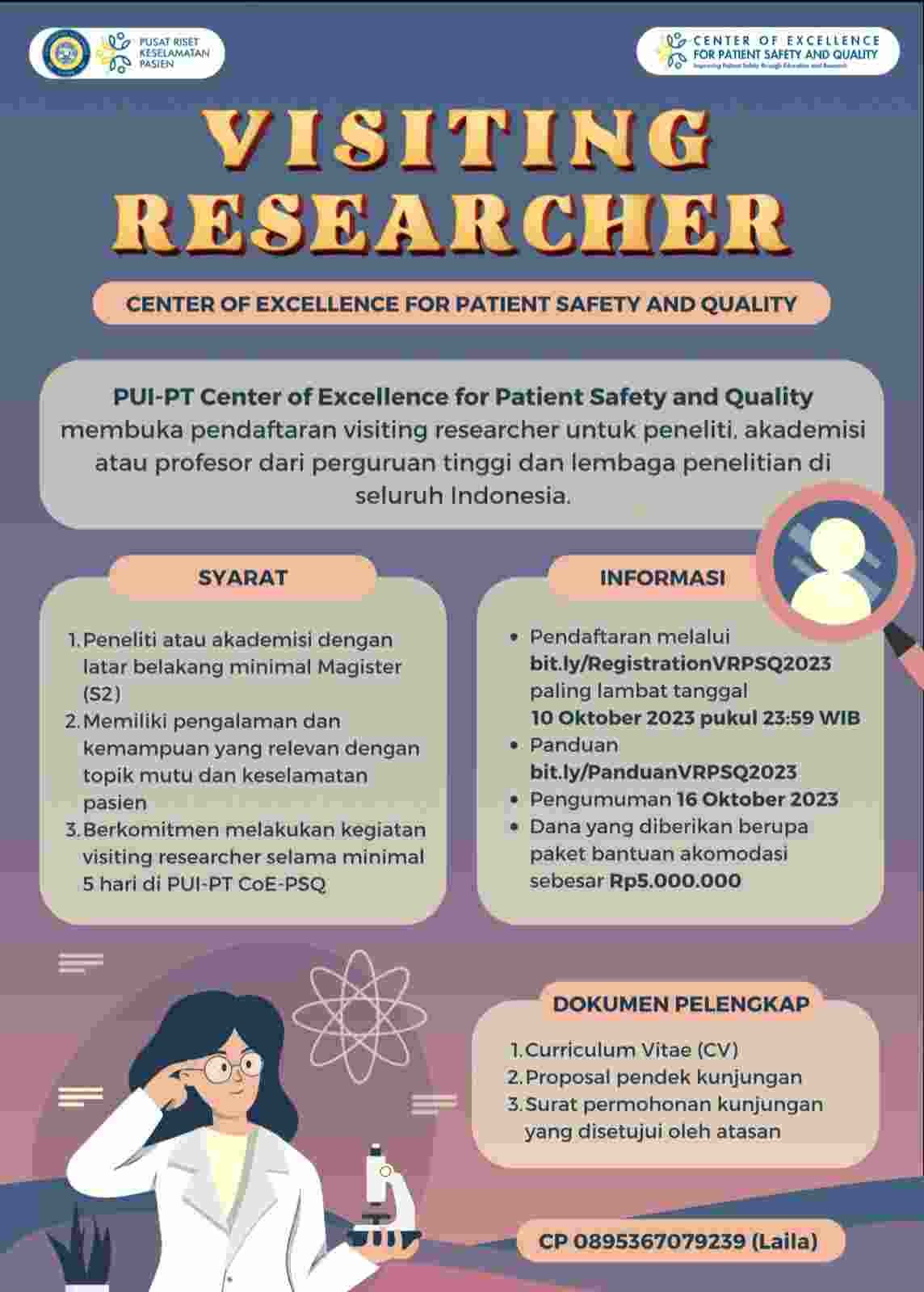 HIBAH PENELITIAN MAHASISWA S1/S2/S3 & VISITING RESEARCHER