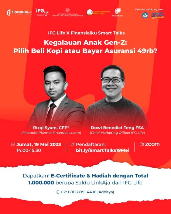 IFG Life X Finansialku Smart Talks: Kegalauan Anak Gen-Z: Pilih Beli Kopi atau Bayar Asuransi 49rb?