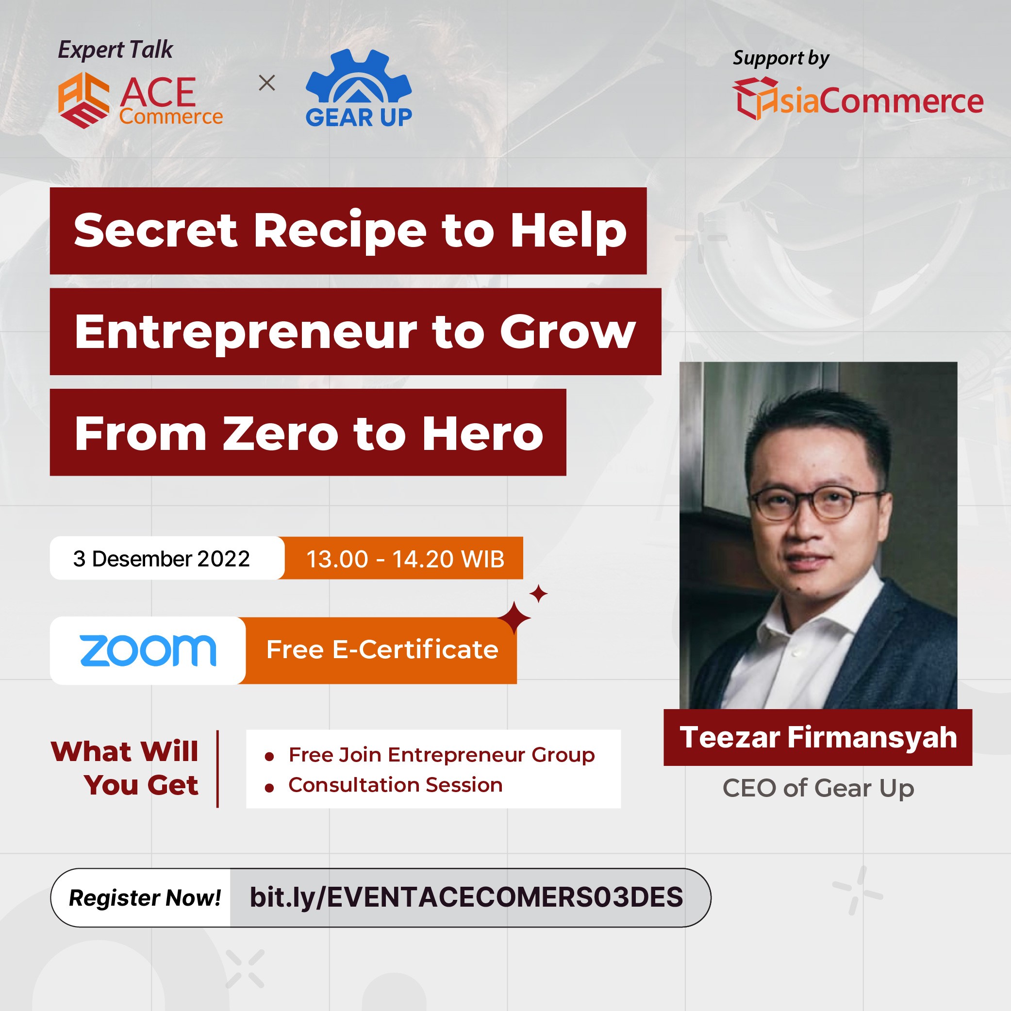 Secret Recipe to Help Entrepreneur to Grow From Zero to Hero 