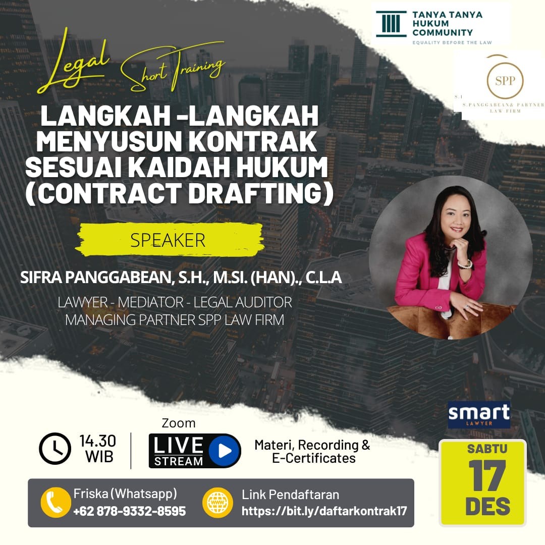 Langkah-Langkah Menyusun Kontrak Sesuai Kaidah Hukum-Contract Drafting