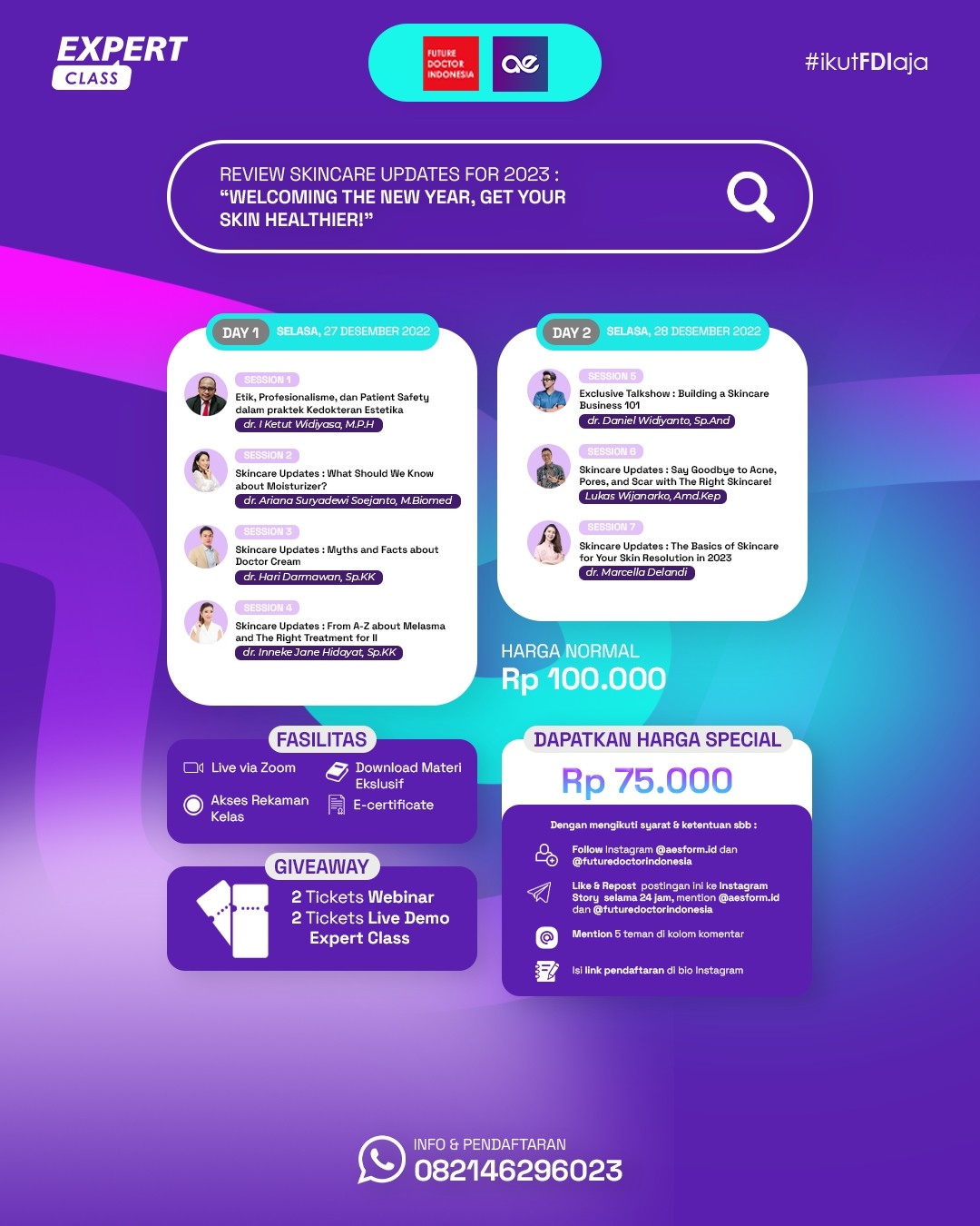 EXPERT CLASS - Review Skincare Updates for 2023 : Welcoming the New Year, Get Your Skin Healthier!