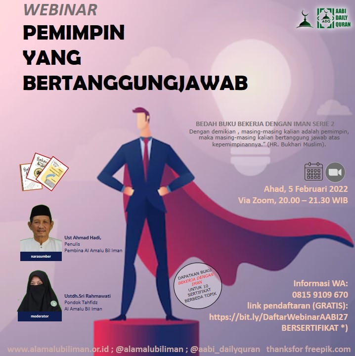 Webinar Bedah Buku Series: Pemimpin yang Bertanggungjawab 