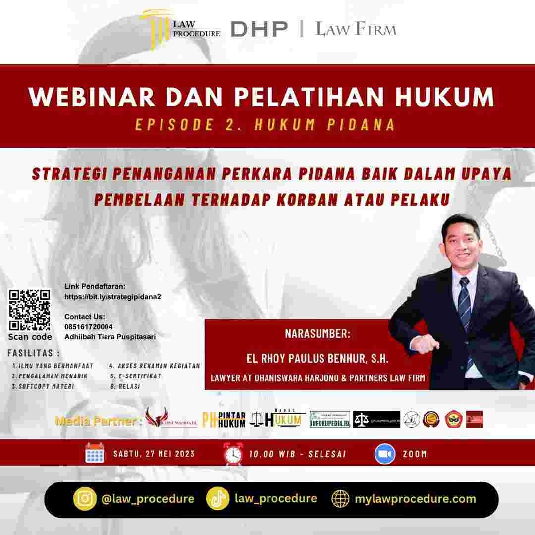 Webinar dan Pelatihan Hukum