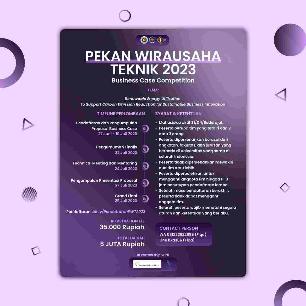 PEKAN WIRAUSAHA TEKNIK 2023