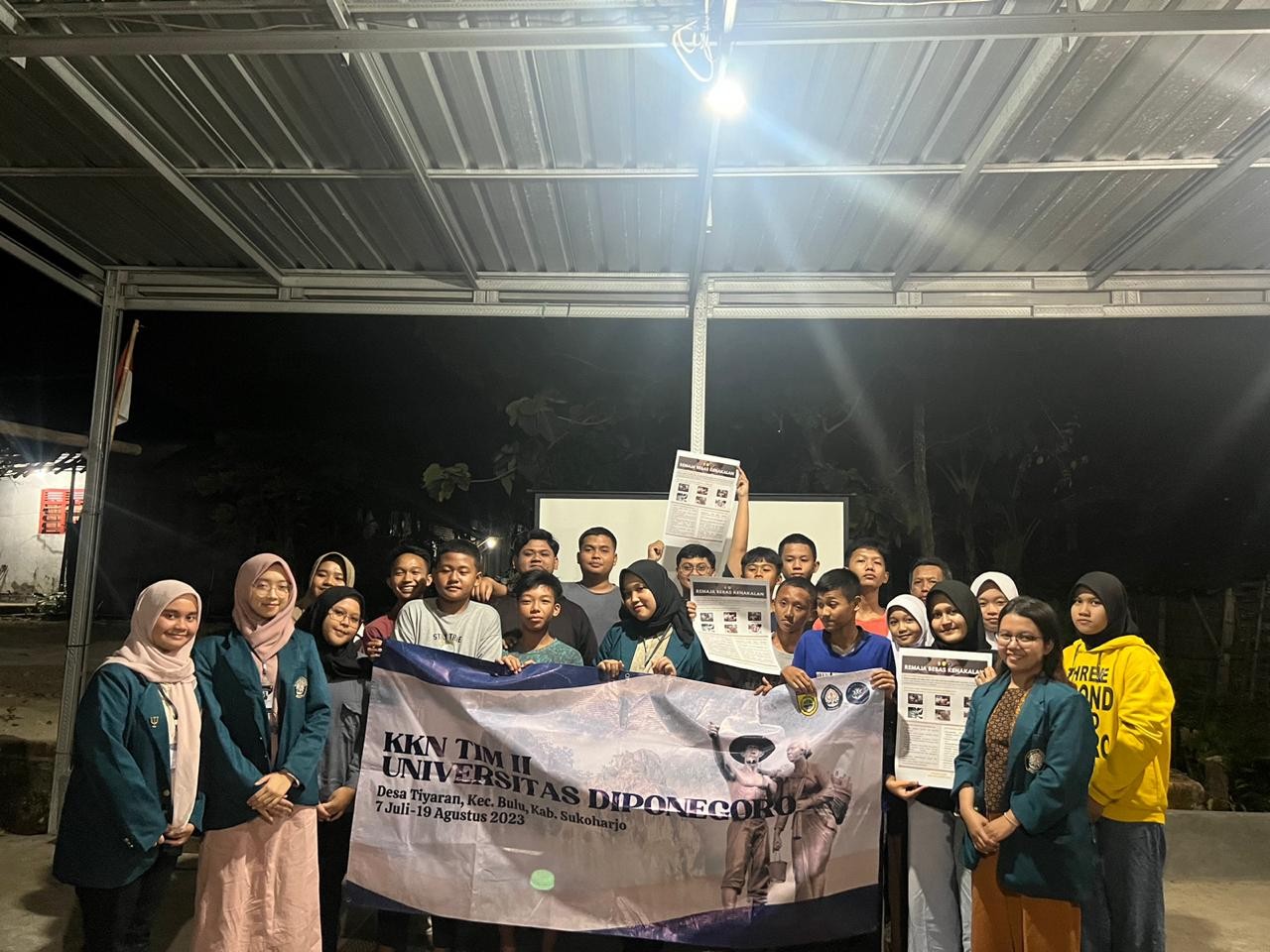 Mahasiswa KKN UNDIP Serukan Remaja Bebas Kenakalan di Desa Tiyaran