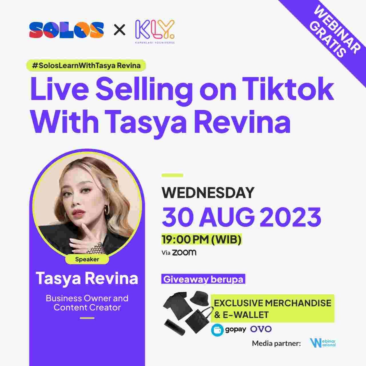Solos Learn: Live Selling on Tiktok with Tasya Revina