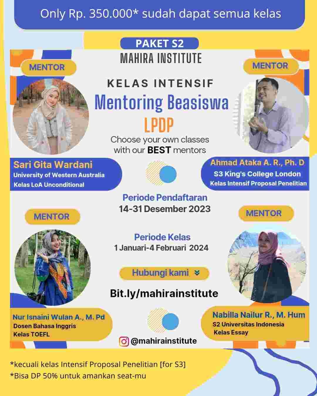 Kelas Intensif Mentoring Beasiswa