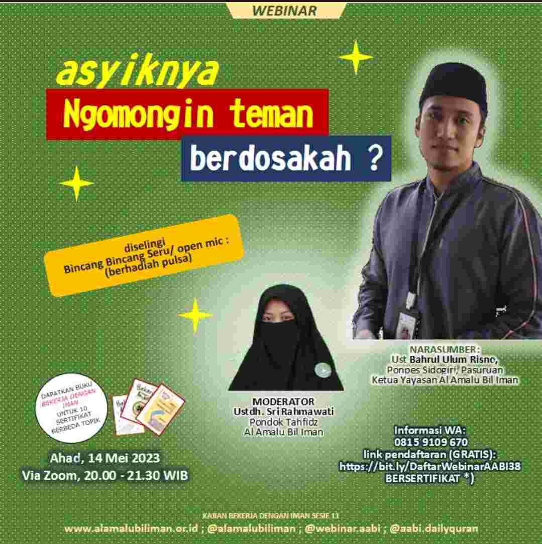Webinar Series Al-Amalu Bil Iman
