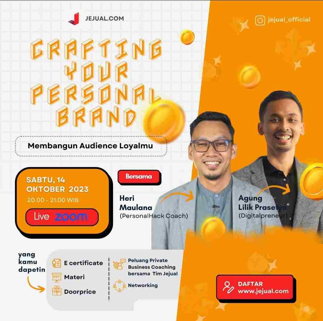 Webinar Gratis: Crafting Your Personal Brand