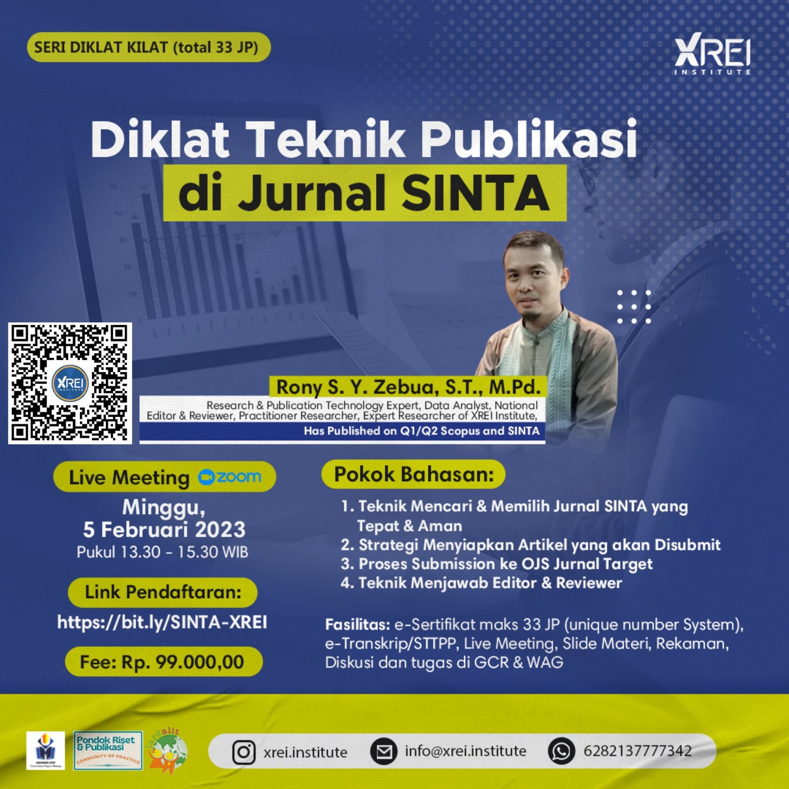 Diklat Teknik Publikasi di Jurnal SINTA (total 33 JP)